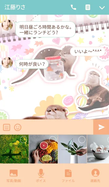 [LINE着せ替え] コツメカワウソ竹千代の画像4
