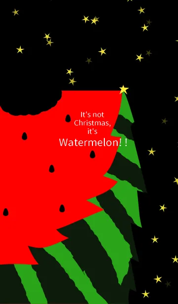 [LINE着せ替え] It's not Christmas, it's a Watermelon！！の画像1