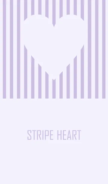 [LINE着せ替え] STRIPE HEART PURPLE.の画像1
