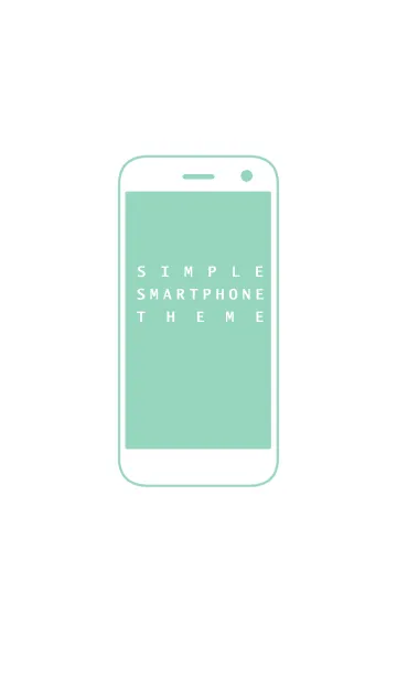 [LINE着せ替え] SIMPLE SMARTPHONE THEME[Green]の画像1