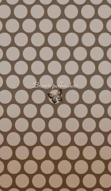 [LINE着せ替え] Brown polka dotsの画像1