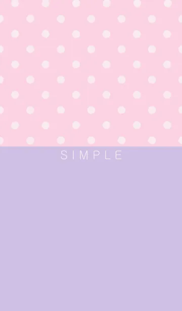 [LINE着せ替え] シンプル ドット(ピンク パープル)の画像1