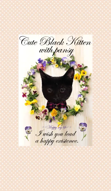 [LINE着せ替え] 黒子猫MOMO@ペットグランプリの画像1