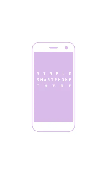 [LINE着せ替え] SIMPLE SMARTPHONE THEME[Purple]の画像1