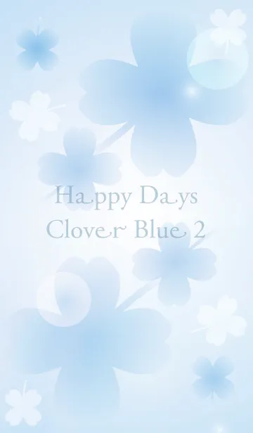 [LINE着せ替え] Happy Days Clover Blue 2の画像1