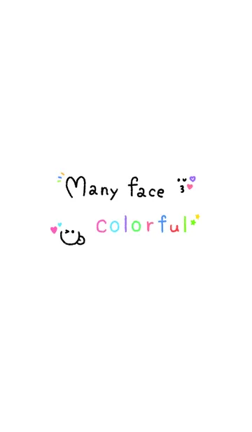 Many face colorfulの着せ替えメイン画像
