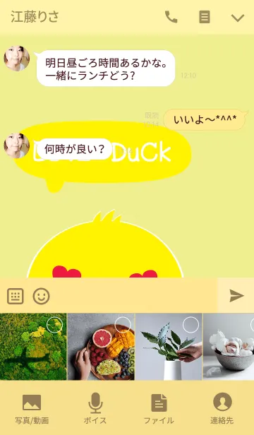 [LINE着せ替え] Hello duck theme v.1の画像4
