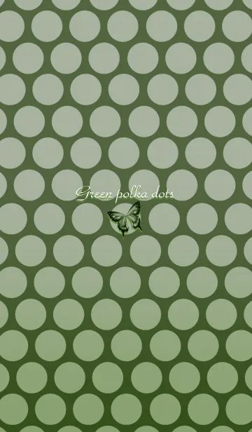 [LINE着せ替え] Green polka dotsの画像1