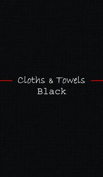 [LINE着せ替え] Cloths ＆ Towels "Black"の画像1