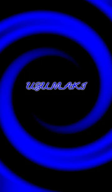[LINE着せ替え] UZUMAKI-2- Dark blue-の画像1