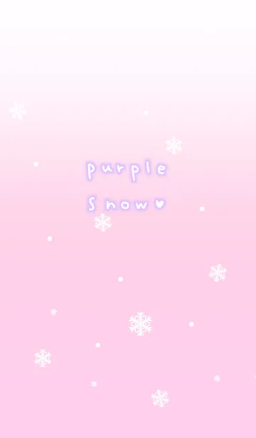 [LINE着せ替え] パープルピンク・スノーの画像1