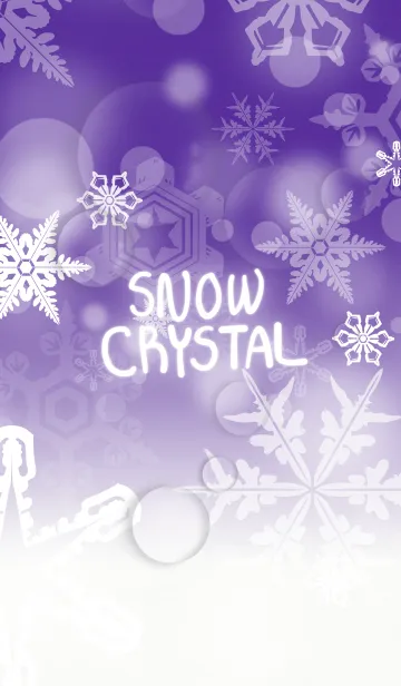 [LINE着せ替え] Winter_Snow crystal_009の画像1