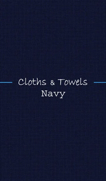 [LINE着せ替え] Cloths ＆ Towels "Navy"の画像1