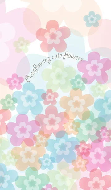 [LINE着せ替え] Overflowing cute flowersの画像1