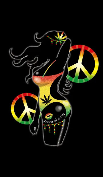 [LINE着せ替え] Rasta of Sexy 3 -Black mode- JPverの画像1