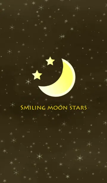 [LINE着せ替え] 笑顔の月の星の画像1