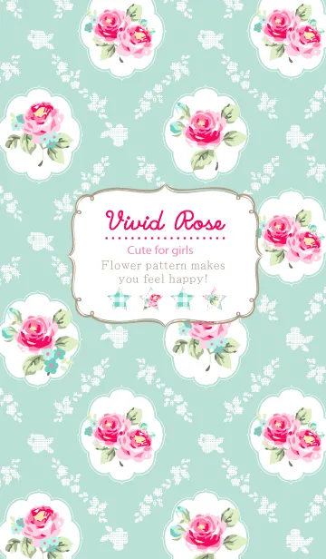 [LINE着せ替え] Vivid rose patternの画像1