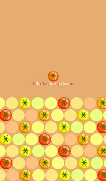 [LINE着せ替え] トマト＆ドット -Red-の画像1