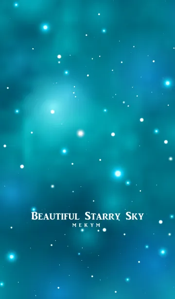 [LINE着せ替え] - Beautiful Starry Sky Emerald Green -の画像1