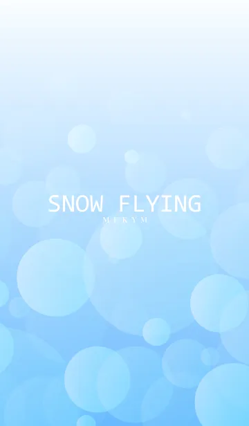 [LINE着せ替え] SNOW FLYING -NATURAL BLUE-の画像1
