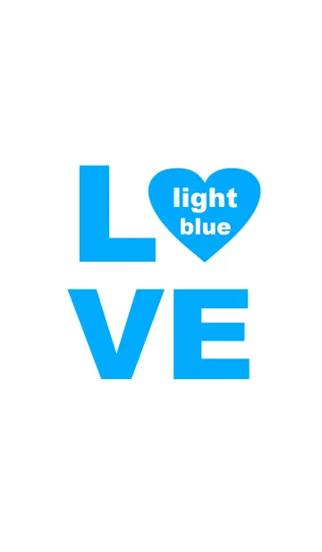 [LINE着せ替え] LOVE lightblue color3の画像1