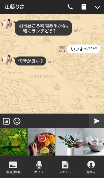 [LINE着せ替え] Treasure Map - 宝の地図の画像4