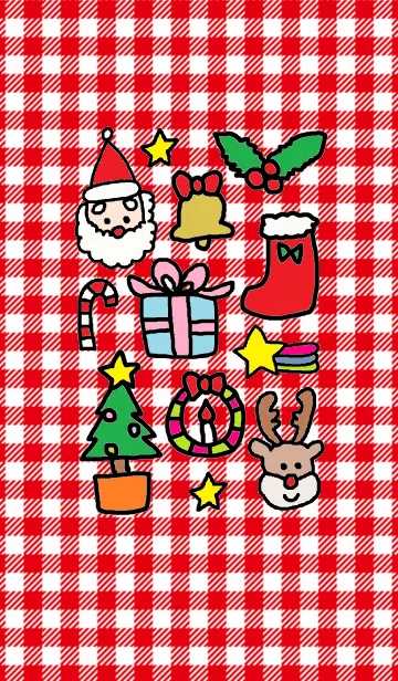 [LINE着せ替え] クリスマス（赤）の画像1