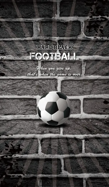 [LINE着せ替え] HARD BLACK FOOTBALL -JPver-の画像1