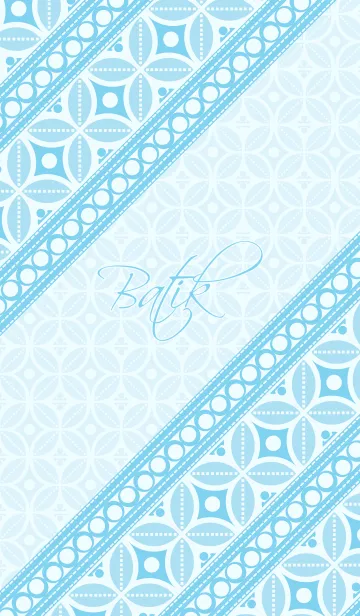 [LINE着せ替え] Blue Batikの画像1