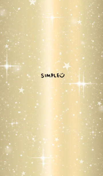[LINE着せ替え] これぞシンプル。ゴールドキラキラの画像1
