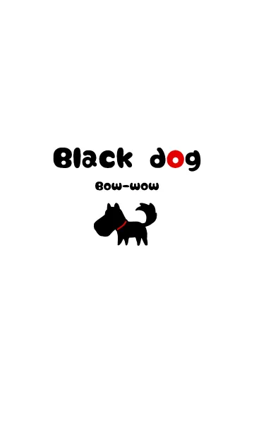 [LINE着せ替え] Black dog Bow-wowの画像1