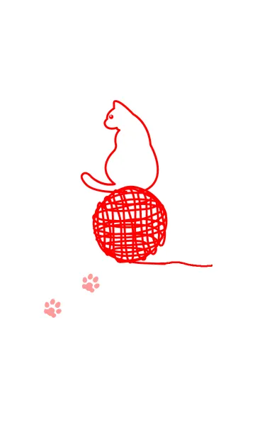 毛糸とネコの着せ替えメイン画像