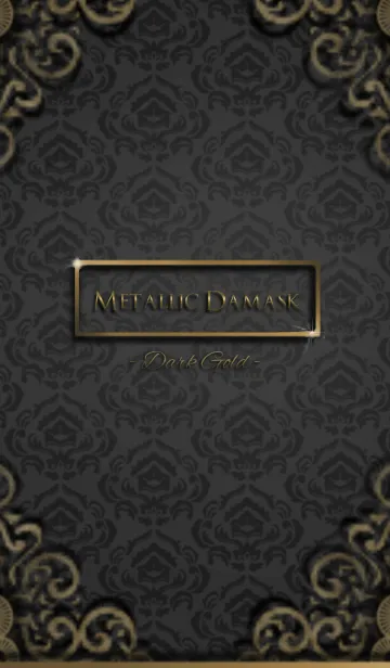 メタリックダマスク-dark gold-の着せ替えメイン画像