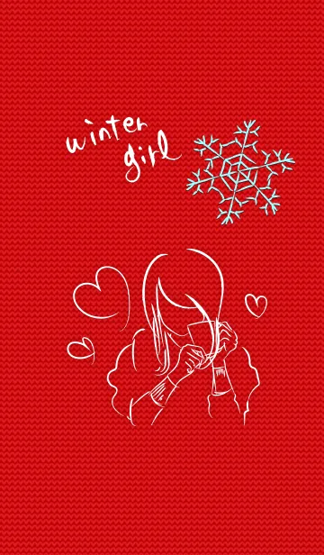 [LINE着せ替え] 刺繍女子 冬の画像1