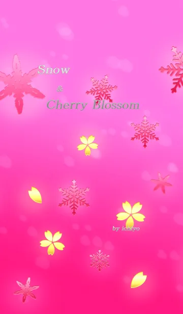 [LINE着せ替え] Snow ＆ Cherry Blossomの画像1