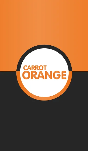 [LINE着せ替え] Carrot Orange ＆ Black(jp)の画像1