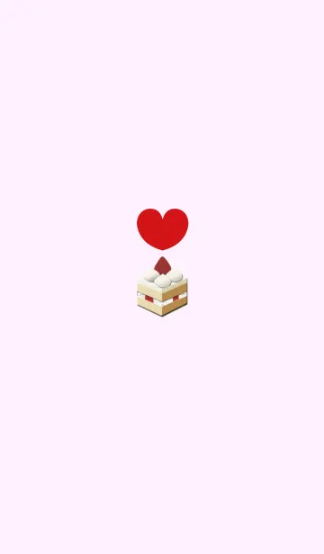 シンプルショートケーキらぶの着せ替えメイン画像