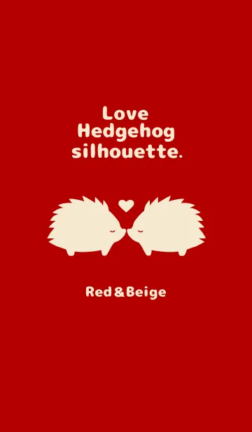 [LINE着せ替え] Love Hedgehog silhouette.の画像1