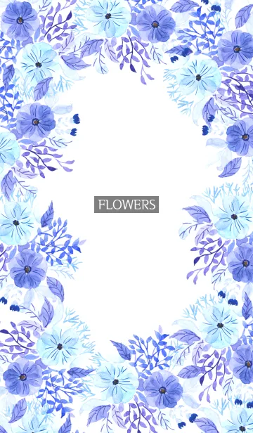 [LINE着せ替え] water color flowers_380の画像1