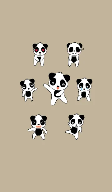 Little Panda theme v.2の着せ替えメイン画像