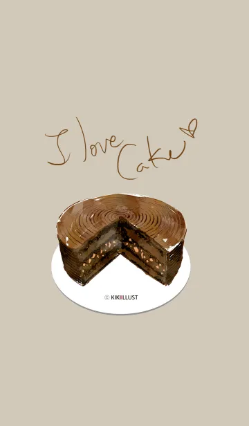 [LINE着せ替え] I love cakeの画像1