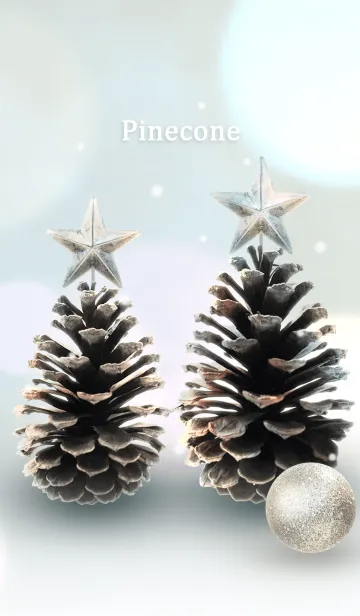 [LINE着せ替え] 冬の松ぼっくり-Pineconeの画像1