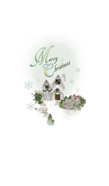 [LINE着せ替え] X'mas and Echeveria for you.多肉の桃太郎の画像1