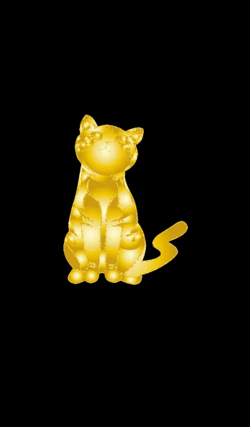 [LINE着せ替え] 黄金の幸運猫の画像1