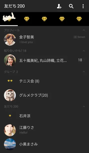 [LINE着せ替え] 金運の純金のダイヤの画像2