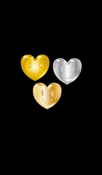 [LINE着せ替え] 3つの金運を上げるハートの画像1