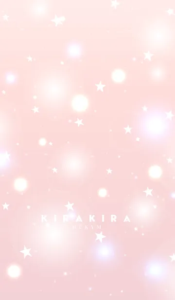 [LINE着せ替え] K I R A K I R A -FLUFFY PINK STAR-の画像1