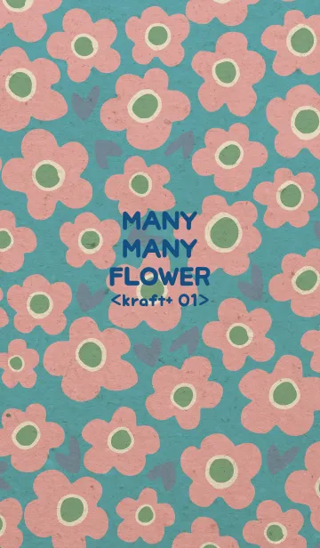 [LINE着せ替え] MANY MANY FLOWER <kraft+ 01>の画像1