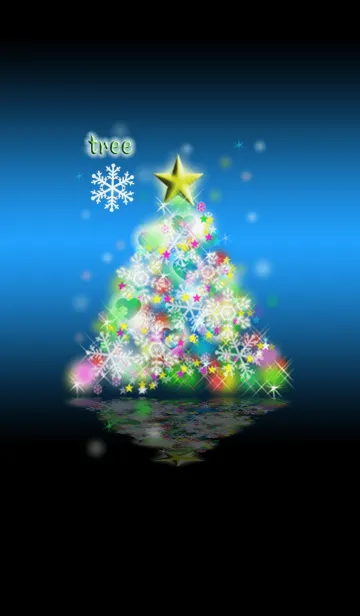 [LINE着せ替え] イルミネーションツリー10の画像1