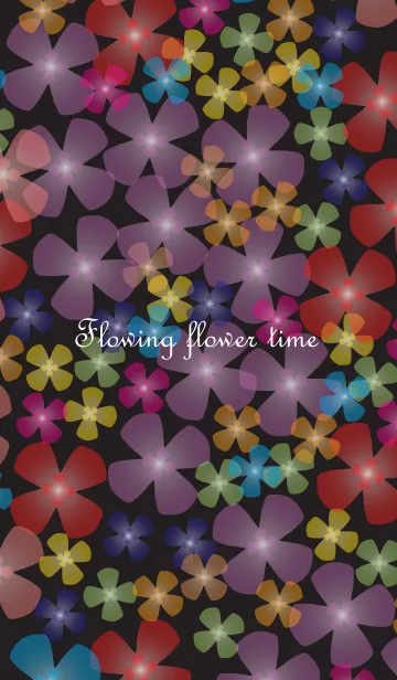 [LINE着せ替え] Flowing flower timeの画像1